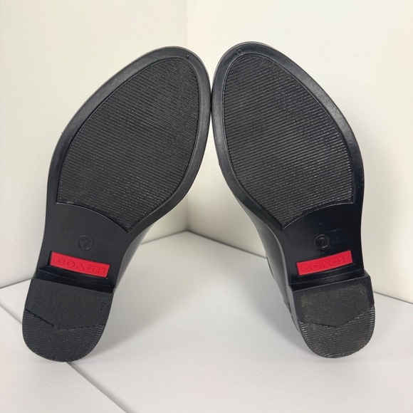 Women's Coach Rivington Rain Booties Black Rubber Boots Sz 7 Slip On - Picture 8 of 15